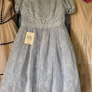 JessaKae Light Blue Lace Formal Dress